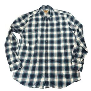 The Foundry Supply Co. XLT Flannel Shirt Collared Button Down Plaid Men's
